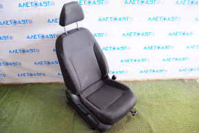 Пасажирське сидіння VW Jetta 11-18 USA без Airbag, механіч, ганчірка чорна з чорною вставкою