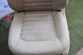 Водительское сидение Ford Fusion mk5 13-16 без airbag, электро, тряпка беж,под химчистку