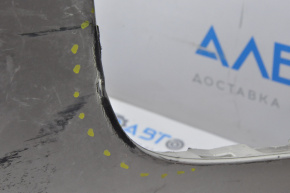 Бампер задний голый Cadillac ATS 13- серебро под парктроник, трещина, потерт, слом креп