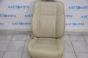 Водительское сидение Infiniti JX35 QX60 13- без airbag, кожа беж, топляк