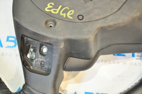 Кермо голе Ford Edge 15-18 шкіра чорна, без підігріву з механізмом контролю смуги, потерт, тріщини