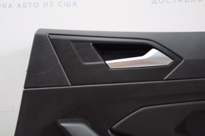 Обшивка двери карточка задняя правая VW Jetta 19- кожа черн, царапина