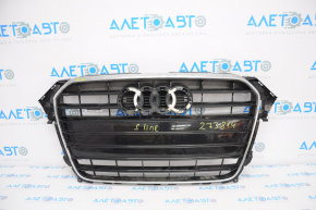 Решетка радиатора в сборе Audi A4 B8 13-16 рест глянец, S line