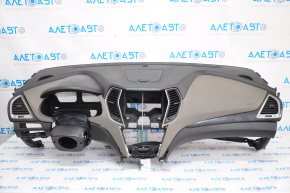 Торпедо передняя панель без AIRBAG Hyundai Santa FE Sport 13-18 черн