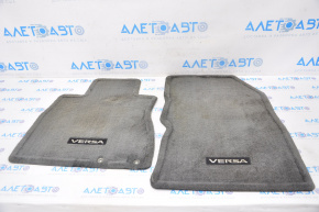Комплект ковриков салона Nissan Versa Note 13-19 серый тряпка