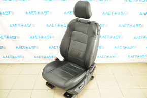 Сидіння водія Ford Mustang mk6 15- з airbag, купе, електро, шкіра черн, тріщини