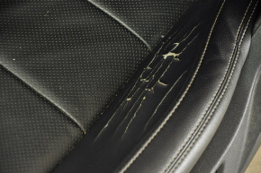 Водительское сидение Ford Mustang mk6 15- с airbag, купе, электро, кожа черн, трещины