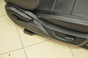 Пасажирське сидіння Ford Mustang mk6 15- з airbag, купе, електро, шкіра черн