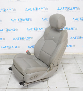 Сидіння водія Cadillac CTS 14- з airbag, електро, шкіра сіре