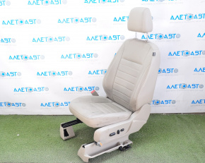 Сидіння водія Ford C-max MK2 13-18 з airbag, електро, шкіра беж