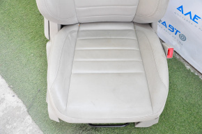 Пасажирське сидіння Ford C-max MK2 13-18 з airbag, механічні, шкіра беж