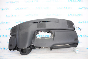 Торпедо передняя панель без AIRBAG Lexus RX350 16-22 черная, без прав заглушки