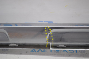 Молдинг решітки радіатора grill низ Lexus RX350 RX450h 16-19 тріщина, здувся хром