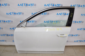Дверь голая передняя левая VW Passat b8 16-19 USA белый LC9A вмятинка