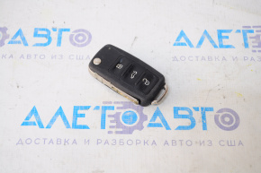 Ключ VW Passat b8 16-19 USA 4 кнопки, раскладной, потёртости