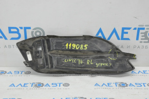 Решетка заднего бампера левая Honda Civic X FC 16-21 4d сломан угол, гнутое