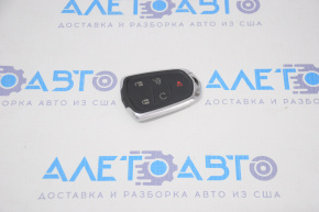 Ключ Cadillac CTS 14- 5 кнопок, з автозапуском, відсутня гумове покриття