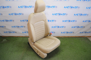 Пасажирське сидіння Ford Fusion mk5 13-16 електро, airbag, шкіра, беж