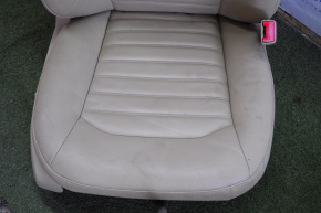 Пасажирське сидіння Ford Fusion mk5 13-16 електро, airbag, шкіра, беж