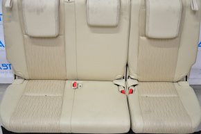Задний ряд сидений 3 ряд Toyota Highlander 14-16 комбин кожа беж, под химчистку