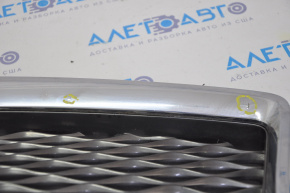 Решетка радиатора grill Infiniti Q50 14-17 со значком, тычки на хроме