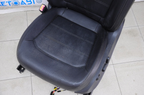 Сидіння водія VW Passat b7 12-15 USA з airbag, електро, шкіра черн