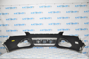 Бампер передний голый Ford Escape MK3 13-16 дорест белый UG вмятинка, слом креп