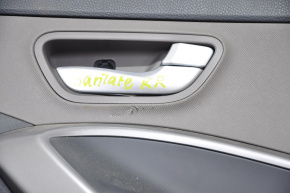 Обшивка дверей картка зад прав Hyundai Santa FE Sport 13-18 черн з сіркою вставкою царап