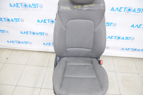 Пасажирське сидіння Hyundai Santa FE Sport 13-16 дорест, без airbag, ганчірка сіре хутро