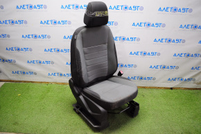 Пасажирське сидіння Ford Escape MK3 13-19 без airbag, механіч, ганчірка чорна-сіра, під хімчист