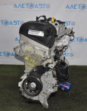 Двигатель VW Jetta 11-18 USA 1.4T 57к, перобит поддон, дефект полуподдона