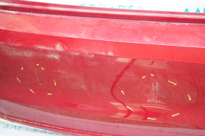 Бампер задний голый VW Jetta 15-18 USA LA3Q красный, треснут,надлом крепл