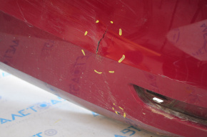 Бампер задній голий VW Jetta 15-18 USA LA3Q червоний, тріснуть, надлом міцніє