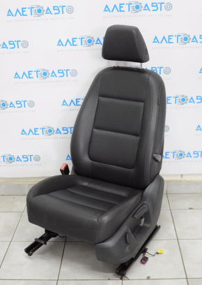 Водительское сидение VW Tiguan 09-17 с airbag,электро+мех, кожа черн