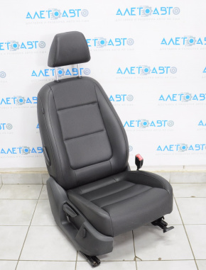 Пассажирское сидение VW Tiguan 09-17 с airbag, электро+ мех, кожа черн