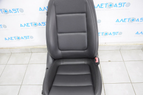 Пасажирське сидіння VW Tiguan 09-17 з airbag, електро+ хутро, шкіра чорна