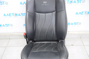Сидіння водія Infiniti JX35 QX60 13- з airbag, електро, шкіра черн, Подгола з монітор
