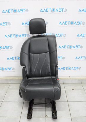 Заднє сидіння прав Infiniti JX35 QX60 13- підігрів, шкіра черн