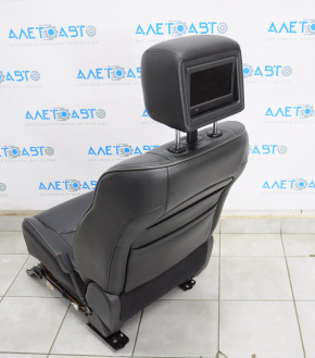 Пасажирське сидіння Infiniti JX35 QX60 13- з airbag, електро, шкіра черн, Подгола з монітор