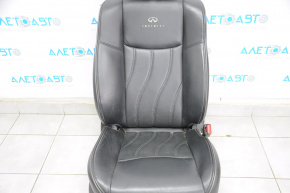 Пасажирське сидіння Infiniti JX35 QX60 13- з airbag, електро, шкіра черн, Подгола з монітор