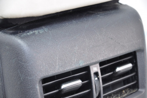 Консоль центральна підлокіт Lexus RX350 RX450h 10-15 чорний з сірим, подряпина, тріщини на шкірі