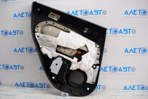 Обшивка двери карточка задняя правая Ford Fiesta 11-19 черн-сер вставка,под химчистку