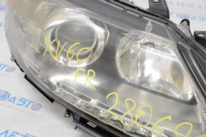 Фара передняя правая голая Lexus ES300h ES350 13-15 дорест галоген + LED DRL, под полировку