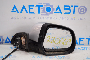 Зеркало боковое правое Nissan Leaf 13-17 5 пинов, подогрев, серебро K23