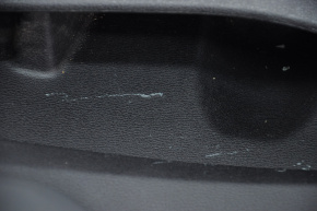 Обшивка дверей картка зад прав BMW X3 F25 11-17 шкіра, чорн, подряпини
