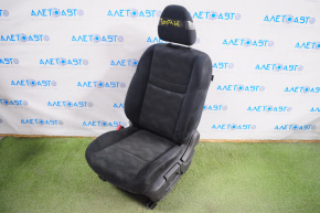 Сидіння водія Nissan Rogue 14-20 без airbag, механічні, ганчірка черн