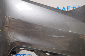 Бампер передний голый Nissan Rogue 14-16 графит KAD,надлом крепл, вмятинка, потертости