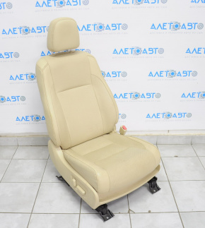 Пасажирське сидіння Toyota Highlander 14-19 з airbag, електро, вентиляція, шкіра беж