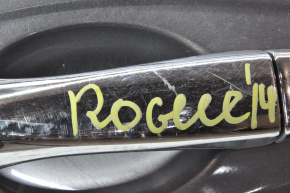 Ручка двери внешняя передняя левая Nissan Rogue 14-20 хром, царапина