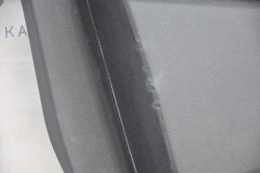 Обшивка двери карточка передняя левая Ford Edge 15-18 черн кожа, царапины